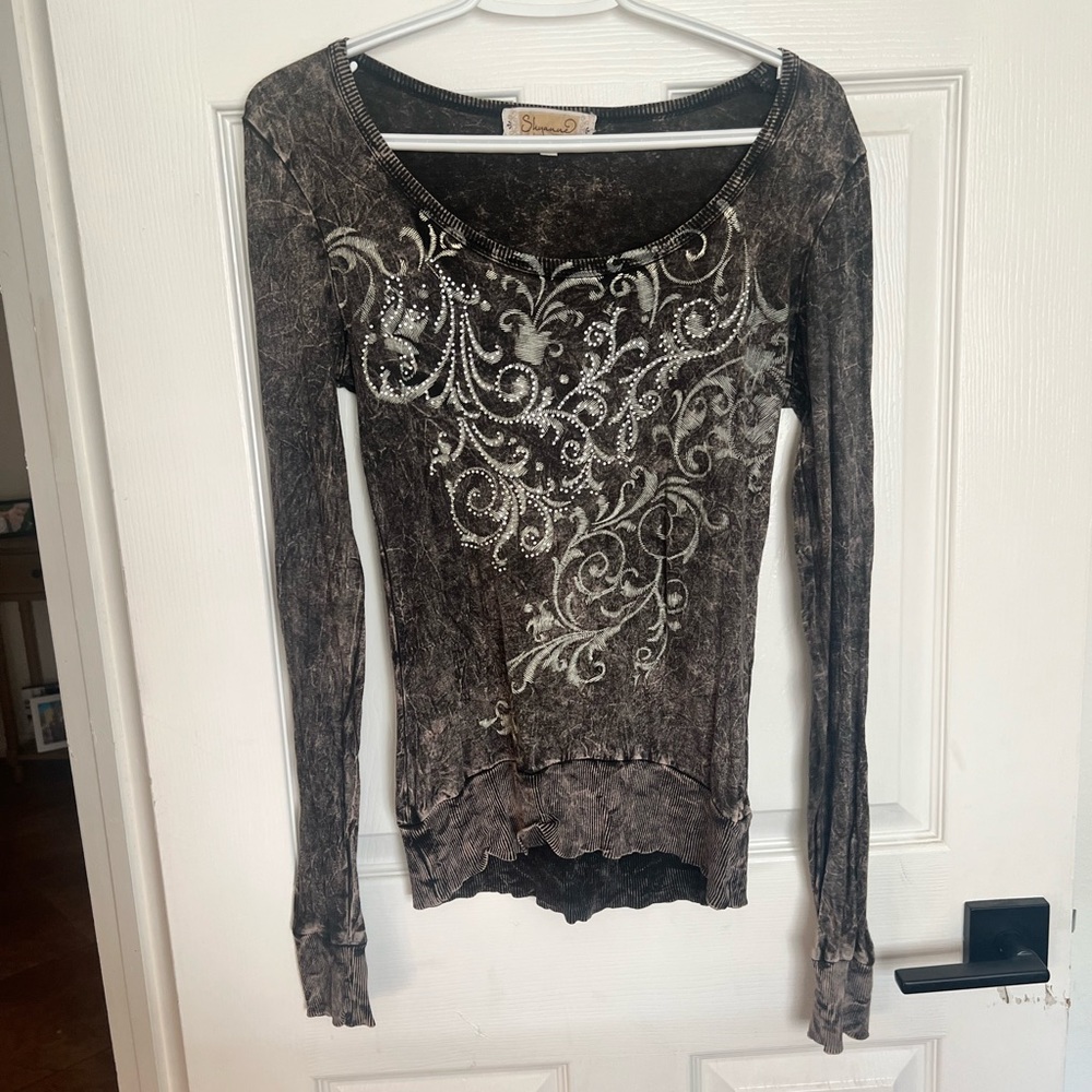 Brown long sleeve shirt